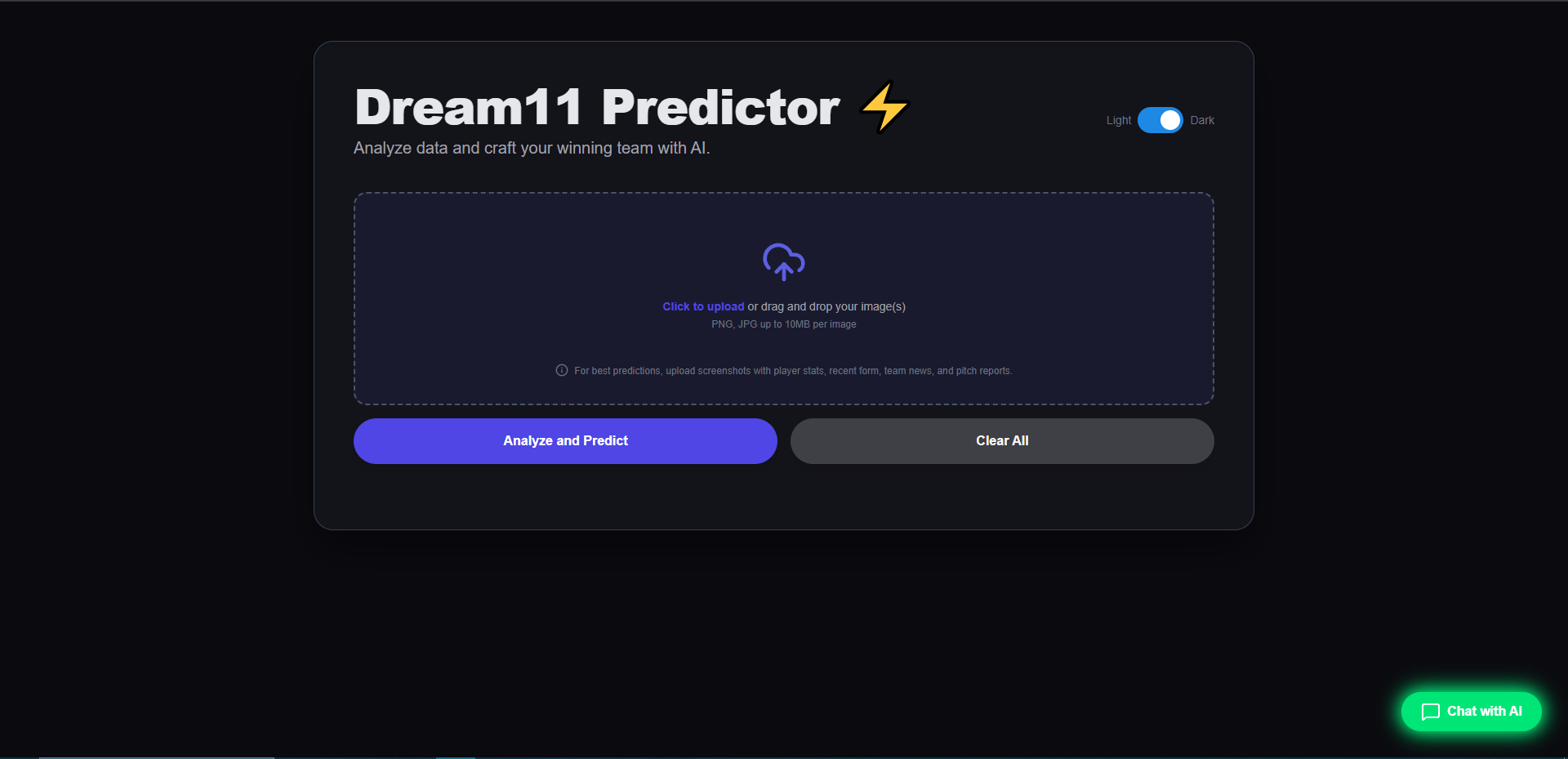Dream11 AI Team Predictor